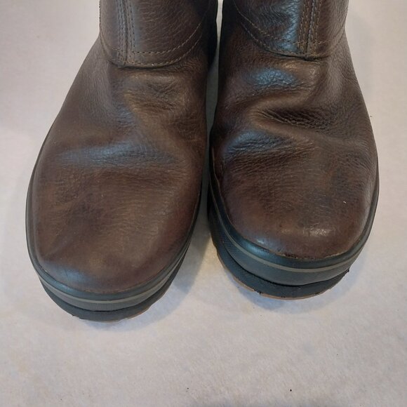 Timberland Brown Leather Boots Mens 8 Earthkeepers Waterproof Climapath Vibram - Picture 9 of 12